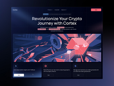 Cortex - Revolutionize Your Crypto Journey with Cortex blockchain capital clean crypto crypto investment crypto website defi finance fintech investment landing page stake token web design website