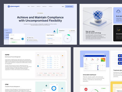 Cybervergent - Website design for the cybersecurity company 3d corporate website cybersecurity digital marketing interaction landing page motion promo landing ui user experience user interface ux web design website