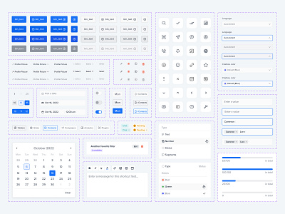 Crisp CRM Design System buttons calendar cohesivedesign components crmdesign design designoptimization designpatterns designsystem dropdowns grid interfacedesign productdesign techcollaboration ui uiux usercentricdesign userexperience visuallanguage