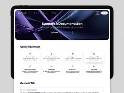 Support & Documentation — Untitled UI documentation faqs figma figma ui kit frequently asked questions minimal ui design user interface web design webdesign wiki