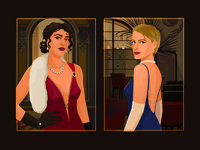 Artists custom portraits for music show actrees artdeco artist custom dress graphic design illustration jazz london magician musician portrait singer woman