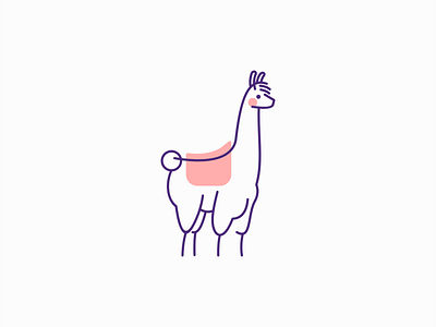 Line Art Llama Logo alpaca animal branding cartoon cute design funny fur identity illustration kids llama logo mark mascot pet playful symbol vector zoo