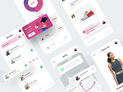 Mobile shop app app chat delivery mobile shop shopping shopping app ui ux