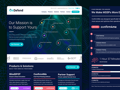 OnDefend UI Design and Development design graphic design infographics typography ui user interface website