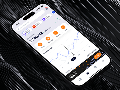 Foxchain: Cryptocurrency Exchange Mobile App - Wallet 💰 app design binance bitcoin btc chart cryptocurrency eth fintech ios mobile mobile app mobile design product design trade trading ui uiux ux wallet web3