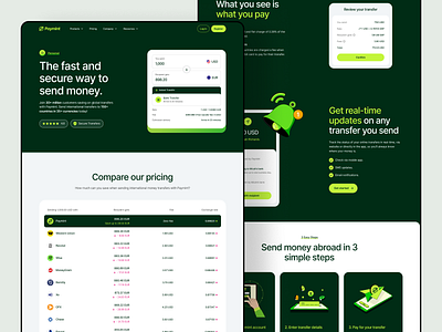 Paymint - Personal Plan Page design finance fintech framer illustration landing page money template ui ux