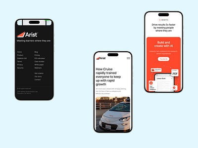 Mobile Website Design for Arist business design graphic design illustration interface mobile design mobile ui mobile website responsive design responsive website teamwork training ui ui design user experience ux ux design web design web marketing website