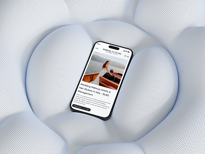 Website Design for a Bridal Makeup Agency business concept home page landing page mobile ui user interface ux website design