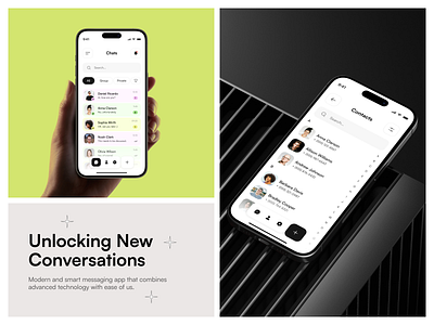 UX/UI Design of the Messenger Application app app design chat concept design messenger mobile mobile application product design ui uiux ux
