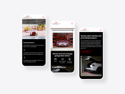 Mobile Web Design for Revolutionising Garage Safety Startup branding business concept figma home page landing page mobile seo user interface ux webflow website design wix дизайн сайта