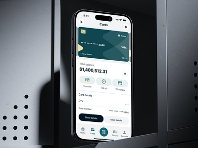 Finster: AI Feature Mobile App Fintech Banking - Cards 💳 app app design atm bank banking card bank credit card debit design finance fintech mbanking product design saas ui uidesign uiux ux uxdesign visa