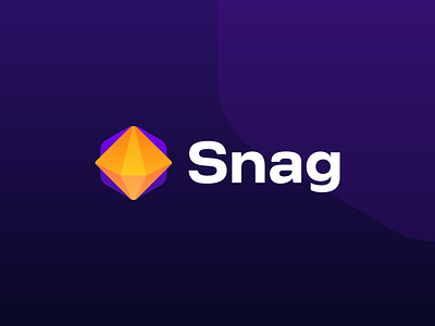 Snag - marketplaces build for creators, diamond logo design blockchain builder creators crypto cryptoart cryptocurrency diamond digital direct sell channel full stack trading gem logo logo design marketplace micro social network nfts omnichain compatibility streamline shopping value web3 infrastructure