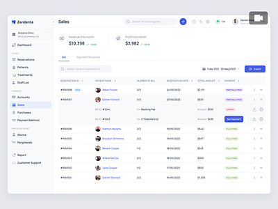 Zendenta - Pay Bill Flow Case Study - a SaaS of Dental Clinic animation clinic dental dentist ehr erm hospital management medical records pay bill payment product design saas saas dental saas design ui ux web app web design