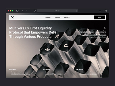 Cortex - Revolutionize Your Crypto Journey with Cortex blockchain capital clean crypto crypto investment crypto website defi finance fintech investment landing page stake token web design website