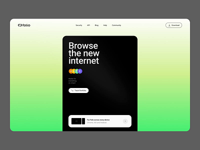 Folio - Crypto wallet for everything onchain crypto crypto currency crypto exchange crypto trading crypto wallet cryptocurrency web web design webdesign website website design
